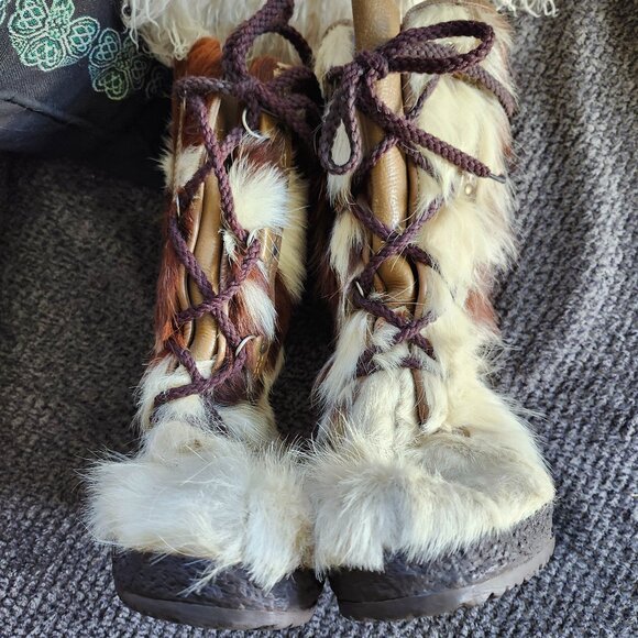 Vintage MOCATEM Nap Gignac BOOTS Mukluks - Picture 2 of 14